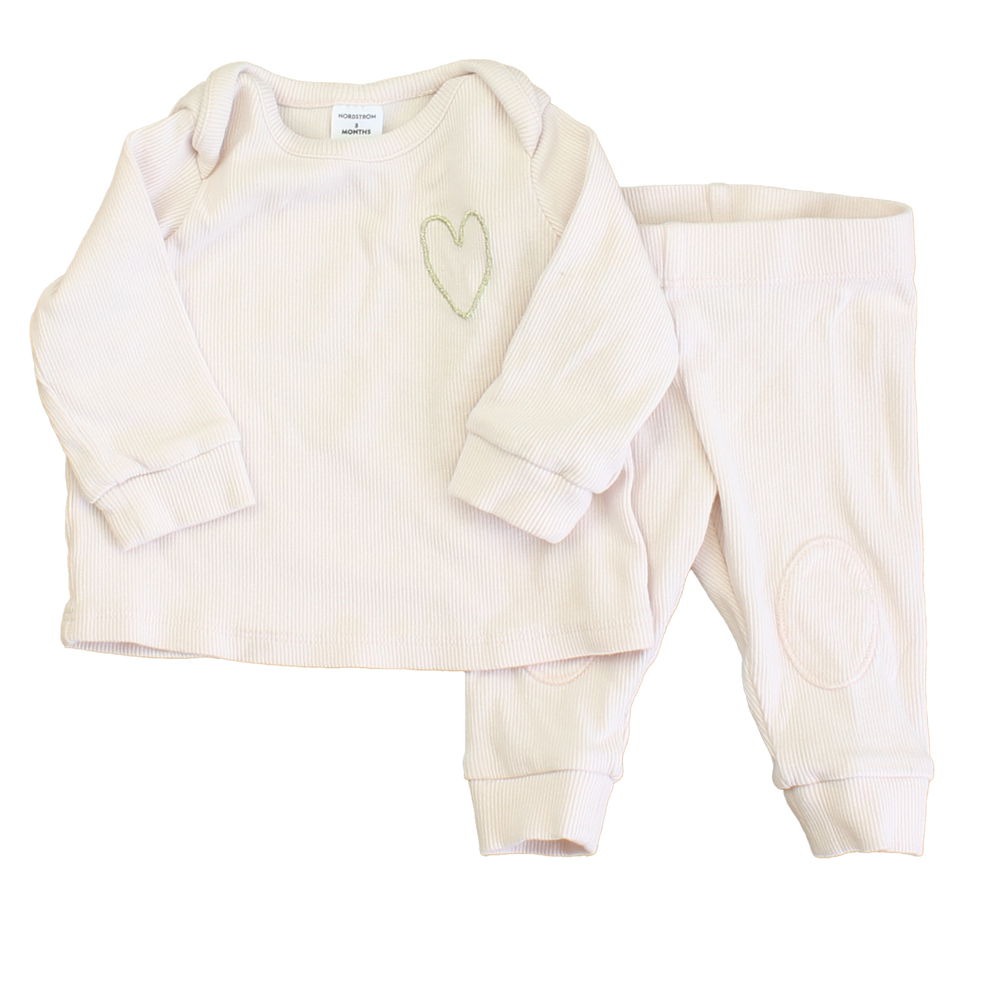 Nordstrom Girls Pink Apparel Sets size: 3 Months